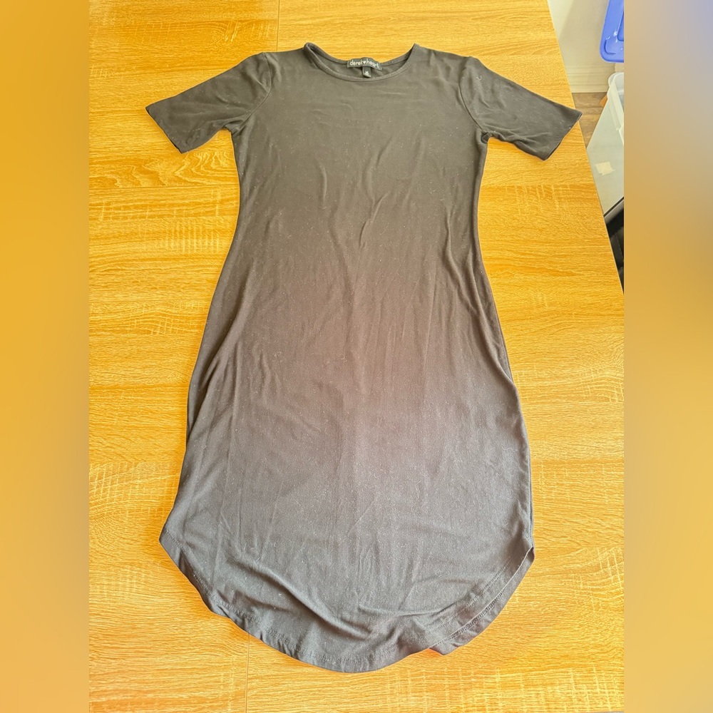 Derek Heart Charcoal Gray Top